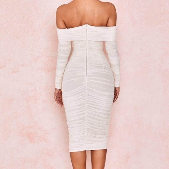 House of CB Dresses House Of Cb Anais Romantic Ivory Cream White